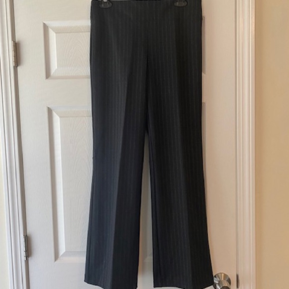 Max Studio Pinstripe Elastic Waist Pants